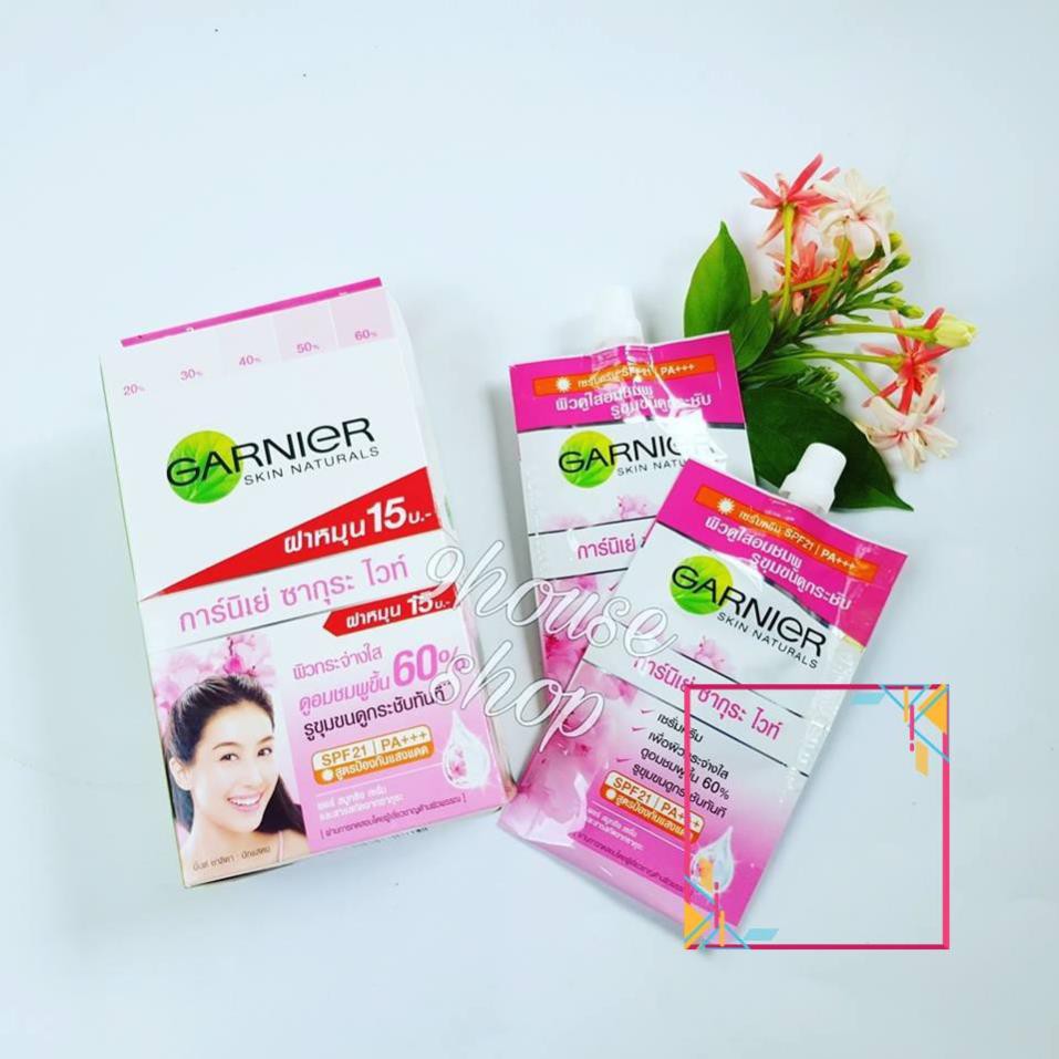 01 GÓI Garnier Sakura SPF 21/PA Thái Lan 7ml