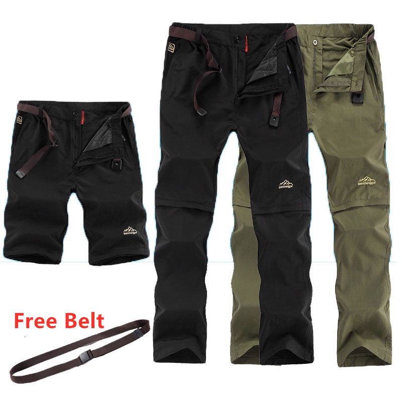 _Outdoor Quần Dài Thể Thao Cắm Trại Leo Núi Nhanh Khô Chống Thấm Nước Seluar Cho Nam