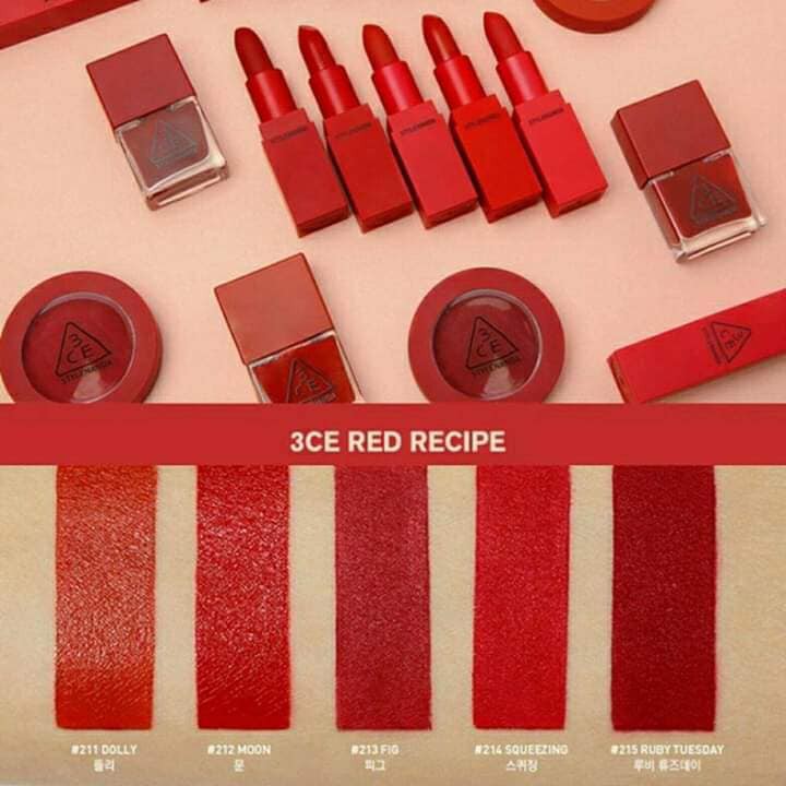 Son 3CE Red Recipe Matte Lip Color