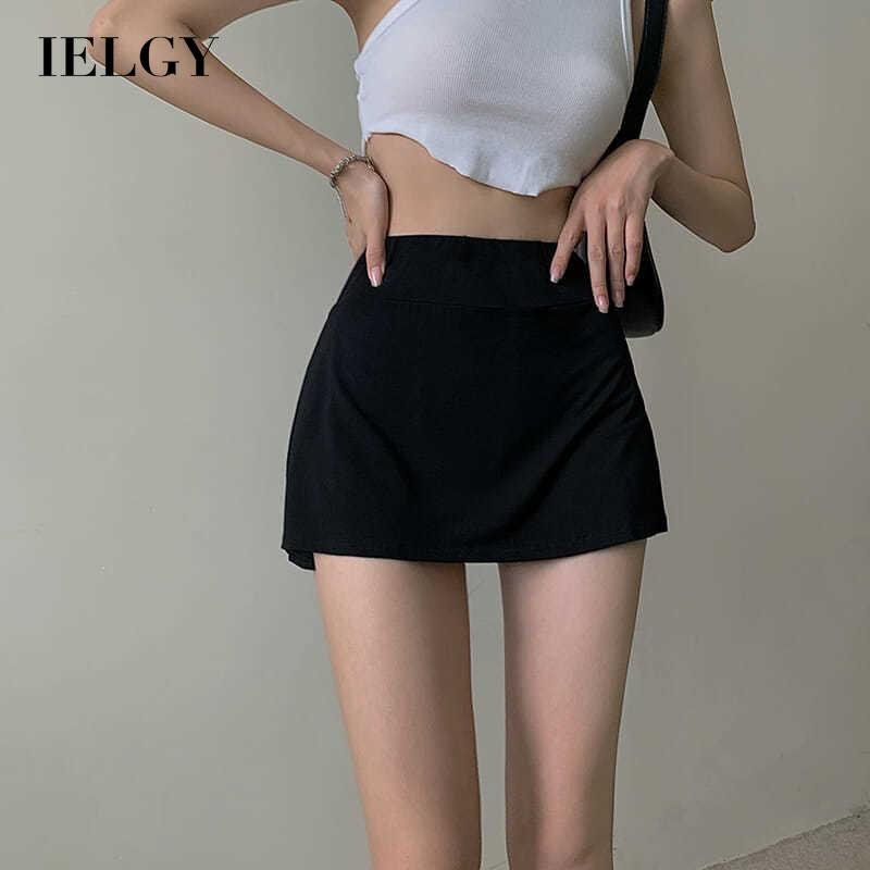 Chân váy IELGY chữ A eo cao mỏng thời trang mùa hè