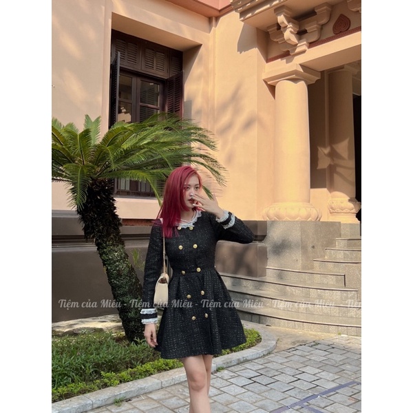 [Signora Dress] Váy dạ hoạ tiết Lala Crush