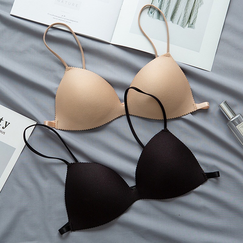 Áo Ngực Không Gọng Su Dây Mảnh 💖FREESHIP💖 Bra 2 Dây Cài Sau Đệm Mút Mỏng AMYBRA -A818 | BigBuy360 - bigbuy360.vn