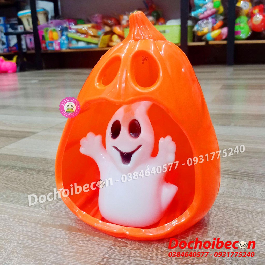 Đèn Halloween - Lồng đèn bí ngô Halloween - Có đèn, nhạc - Đèn lồng bí ngô Halloween - Đèn bí ngô Halloween #Haloween