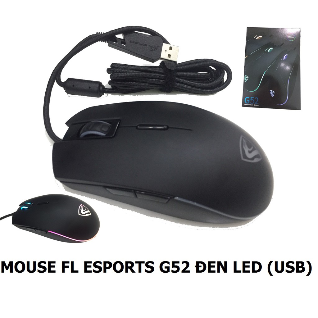 MOUSE GAMING LED FL-ESPORTS G52 2000DPI