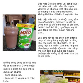 SỮA MILO ÚC 1KG  DATE MỚI