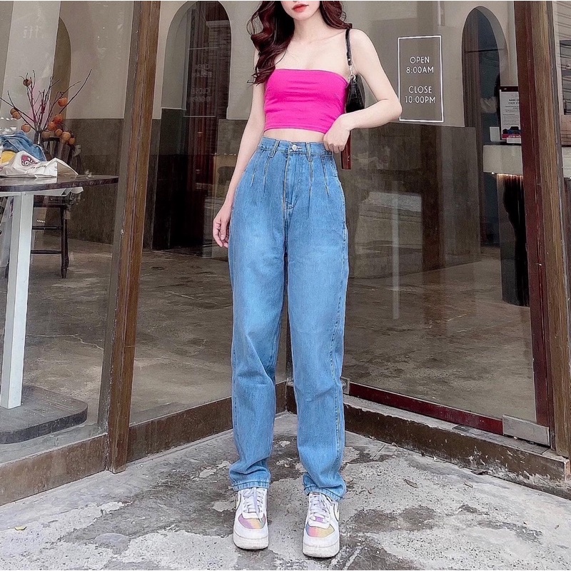 Quần jean nữ dáng baggy