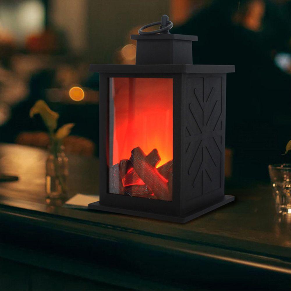 Đèn LED Để Bàn Trang Trí Hình Lò Sưởi Độc Đáo
