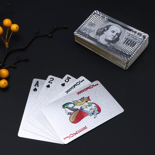 Bộ bài nhựa Mạ Bạc (Golden Foil Playing Cards)