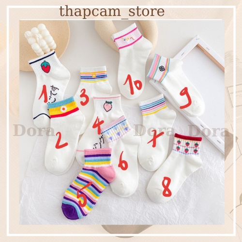 Tất vớ hình cổ ngắn 10 mẫu bộ dâu