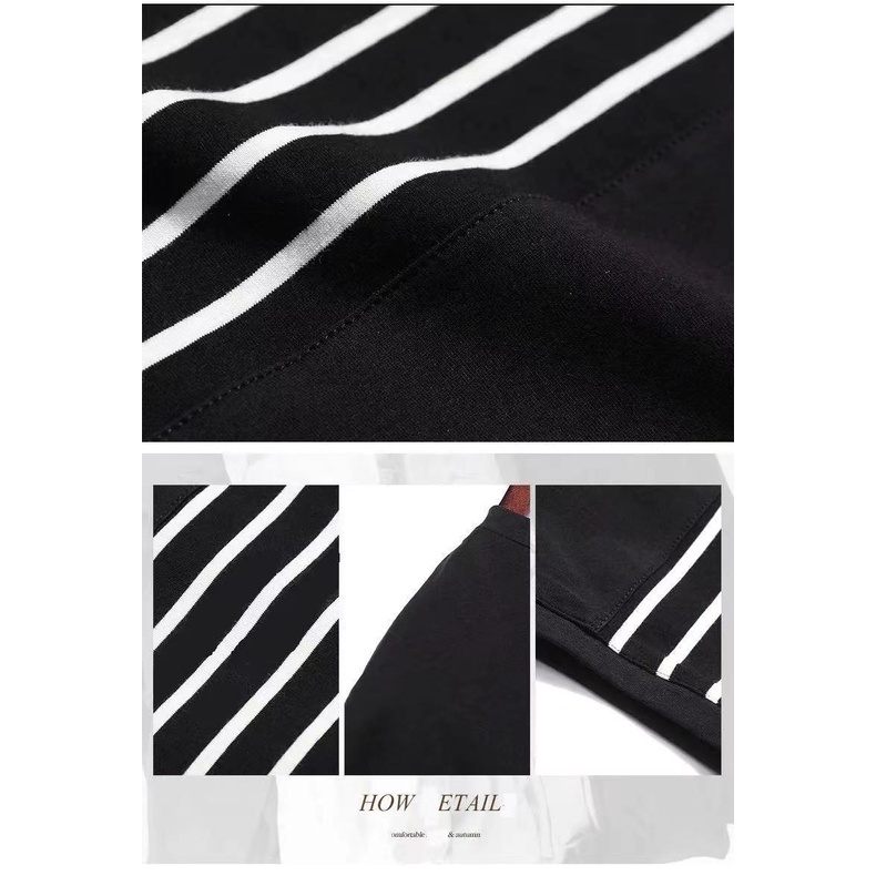 Thời Trang Áo Thun Tay Ngắn Dáng Rộng Họa Tiết Kẻ Sọc Có Size Lớn Dành Cho Nữ