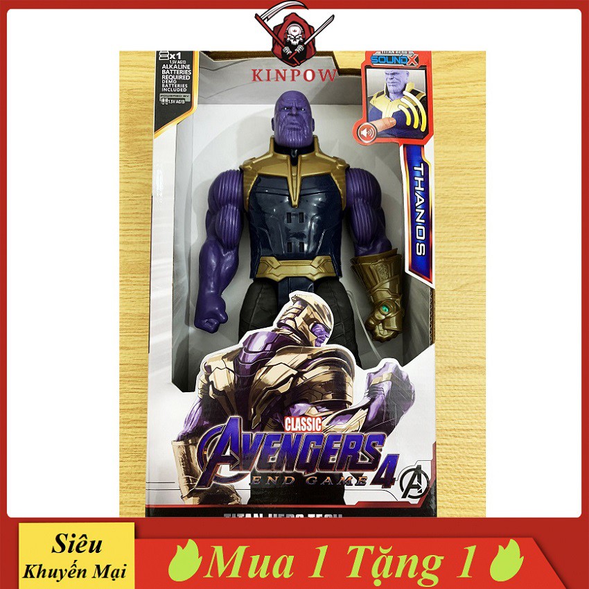 Đồ Chơi Mô Hình Thanos Nhựa Đặc Cao 30cm Loại Lớn Có Đèn Led Đỏ Và Phát Nhạc Cho Bé Thích Siêu Anh Hùng