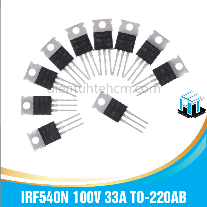 Mosfet công suất kênh N, N-MOSFET IRF540N 100V 33A TO-220AB