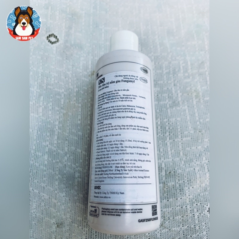 Dầu tắm trị nấm Fungamyl 200ml