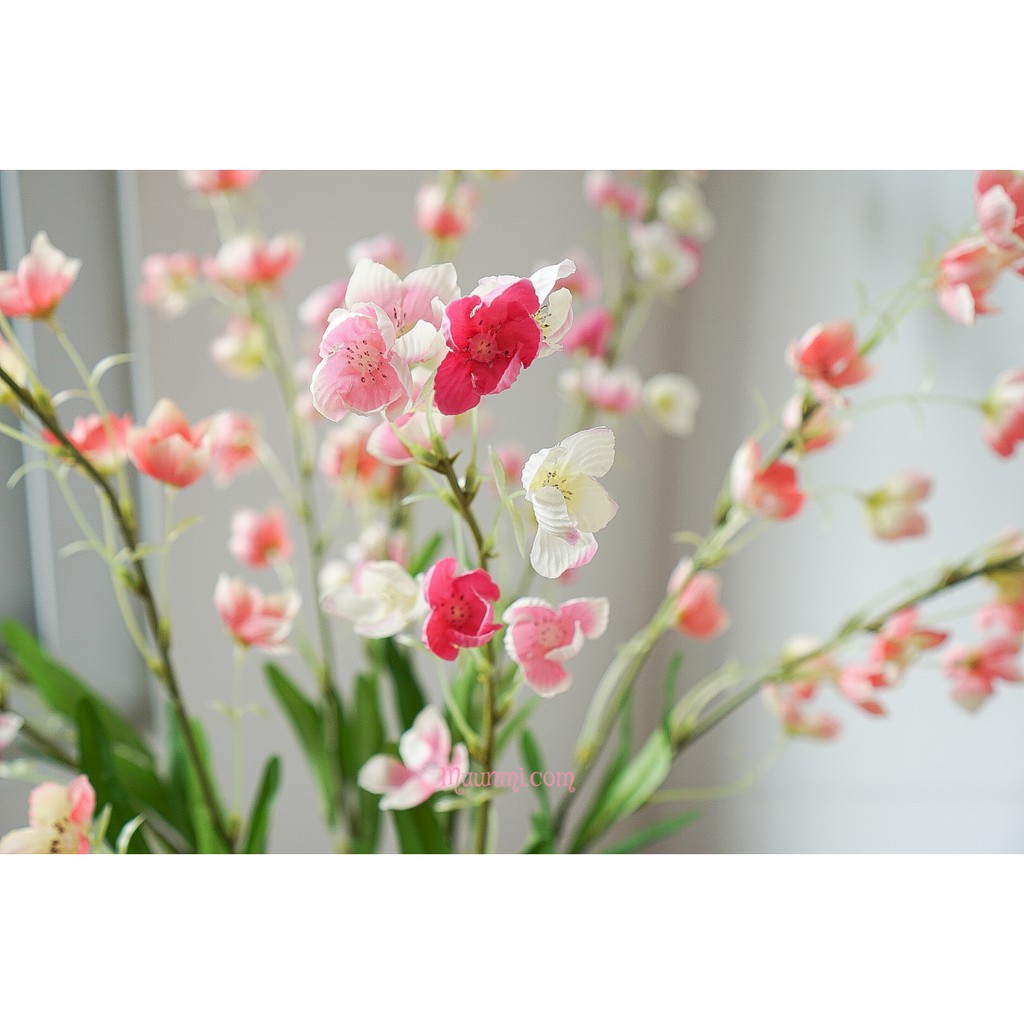 Hoa lụa 🌸 | Hoa chuông cành dài 94cm, đẹp thanh nhã và tinh tế