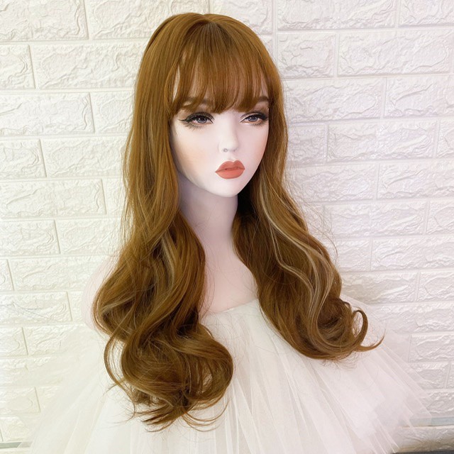 TÓC CẢ ĐẦU 💕 FREESHIP 💕💕TÓC BỘ NGUYÊN ĐẦU MAU VÀNG LIGHT TÂY