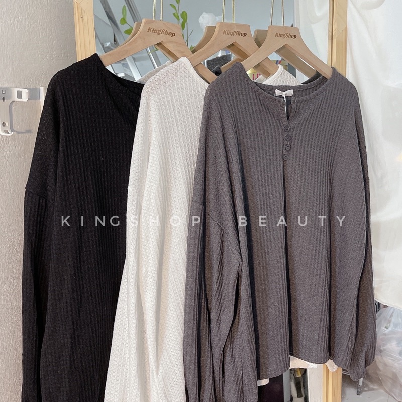 Áo len Xốp đính cúc siêu xinh