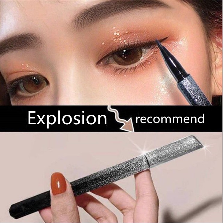 (Hàng Mới Về) Bút Kẻ Mắt Dạng Lỏng Chống Thấm Nước Và Mồ Hôi Không Nhòe Thiết Kế Vỏ Lấp Lánh Ánh Sao