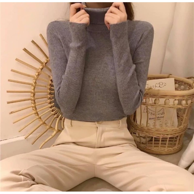 Áo len tăm cổ lọ QUẢNG CHÂU | BigBuy360 - bigbuy360.vn