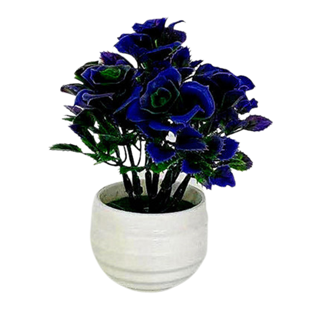 1 Bộ Cây Hoa Hồng Nhân Tạo Trang Trí Không Phai