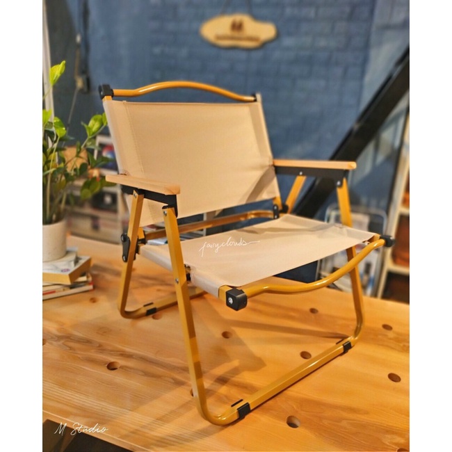 Ghế gấp dã ngoại Kermit Ghế xếp dã ngoại khung vân gỗ Vintage gấp gọn