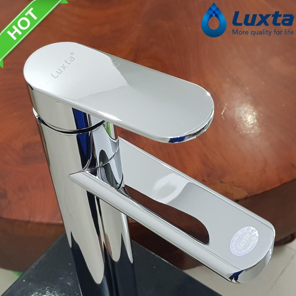 Vòi LAVABO nóng lạnh Luxta L1208B cao 30cm tặng 2 dây cấp [ Hàng chính hãng LUXTA ]