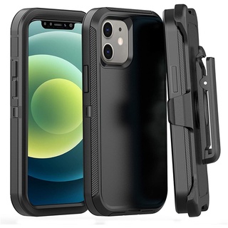 Ốp điện thoại 360 Full Hybrid Armor tương thích cho iPhone 16 15 12 13 17 Pro MAX 14 Plus Vỏ chống sốc Gói thắt lưng Kẹp ngoài trời Vỏ PC Silicon