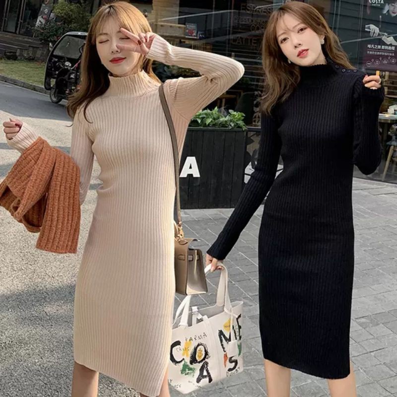Váy len body thời trang, chất dầy, ấm - SCXV34