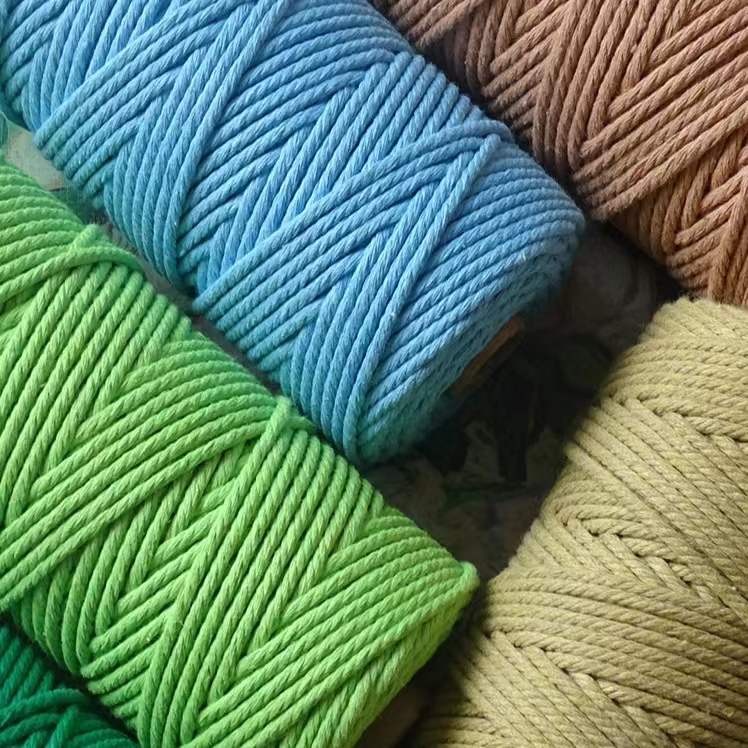 Cuộn Dây cotton NhiềU MàU DàY 2mm DùNg Làm Đồ Thủ Công DIY