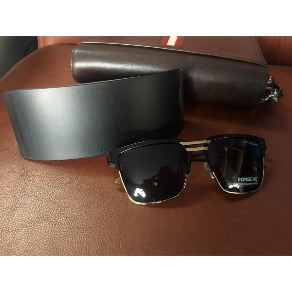 Kính mắt vuông thời trang nam Poscher polaroid cao cấp, kính râm gọng vuông nam AZ1 CV1 | BigBuy360 - bigbuy360.vn