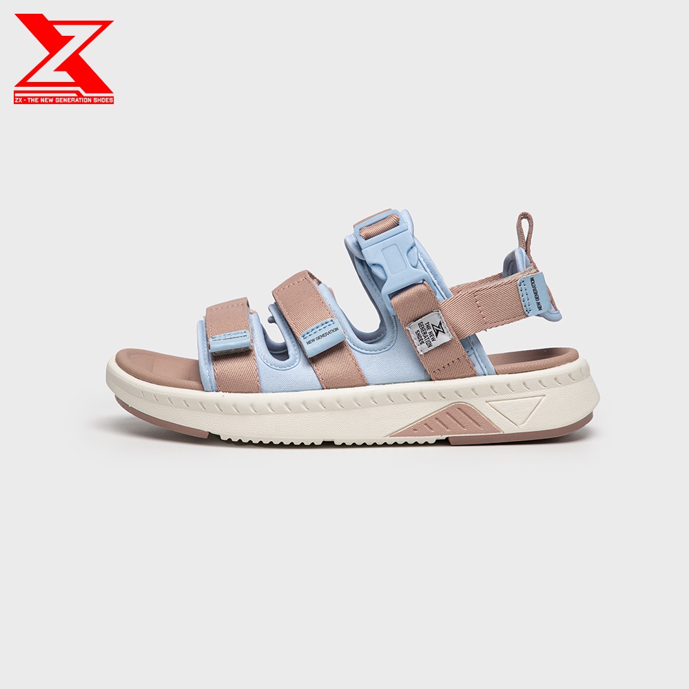 Sandal Nữ 3 quai ZX Pink - phiên bản tone hồng cá tính - đế êm chống lún