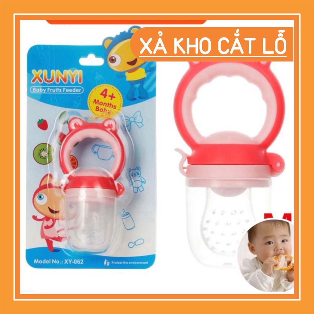 Túi nhai chống hóc hình tai gấu Silicone Yunyi 4m+ XY-062 FLASH SALE