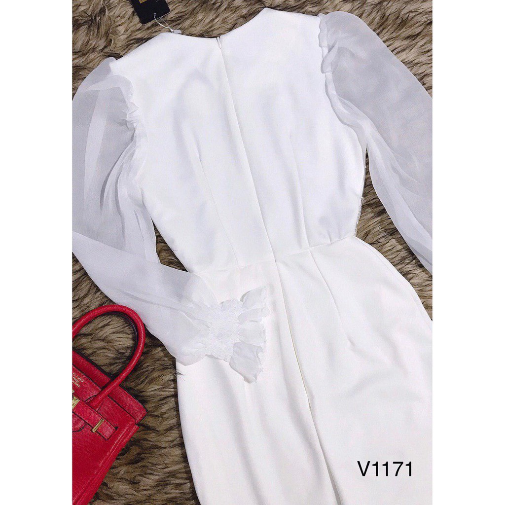 [ xả kho ] MiD Đầm body đuôi cá tôn dáng chất Umi cao cấp phối Voan Mie Design kèm ảnh thật