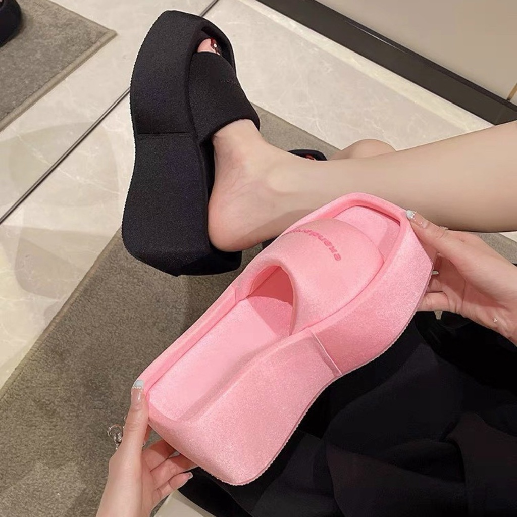 Dép bánh mì phối chữ 7p HÀNG QC CAO CẤP