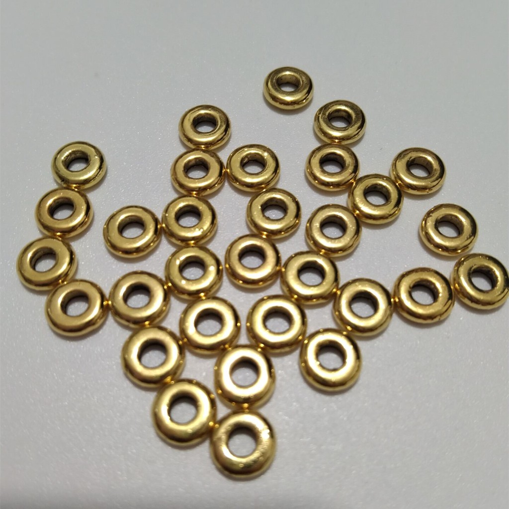 Set 30 hạt kim loại 3x6mm dùng làm trang sức thủ công