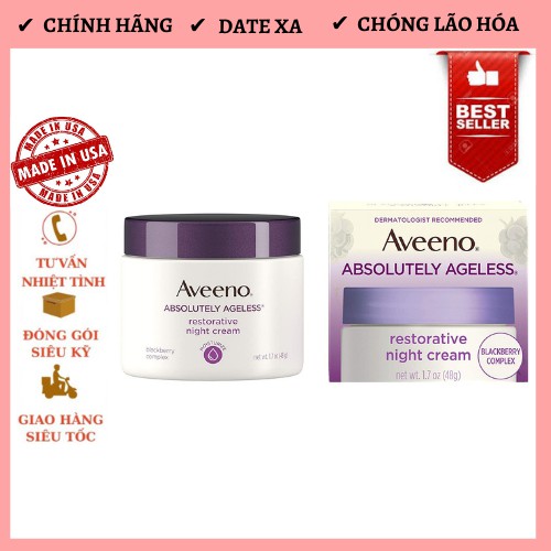 KEM DƯỠNG ẨM DA CHỐNG LÃO HÓA AVEENO ABSOLUTELY AGELESS 48G