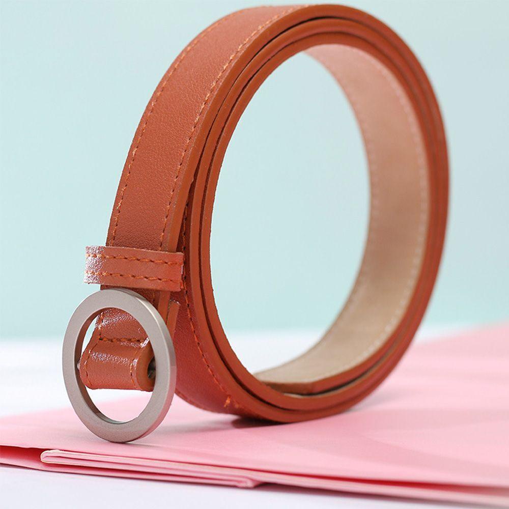 Thắt Lưng Da PU Không Đục Lỗ Thiết Kế Đáng Yêu Thời Trang Cho Nữ