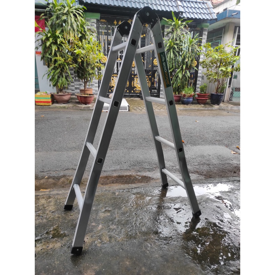 Thang nhôm chữ A boodoor 1.5m thẳng 3m