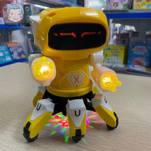 Đồ Chơi Trẻ Em Người Máy Vui Nhộn Phát Sáng Biết Nhảy Và Hát Theo Nhạc Cho Bé Thông Minh