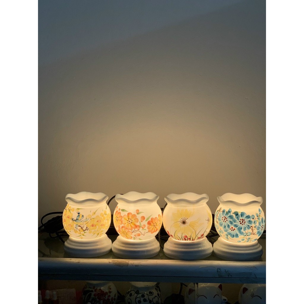 Đèn Xông Tinh Dầu Bằng Gốm Sứ Thanh Lọc Không Khí