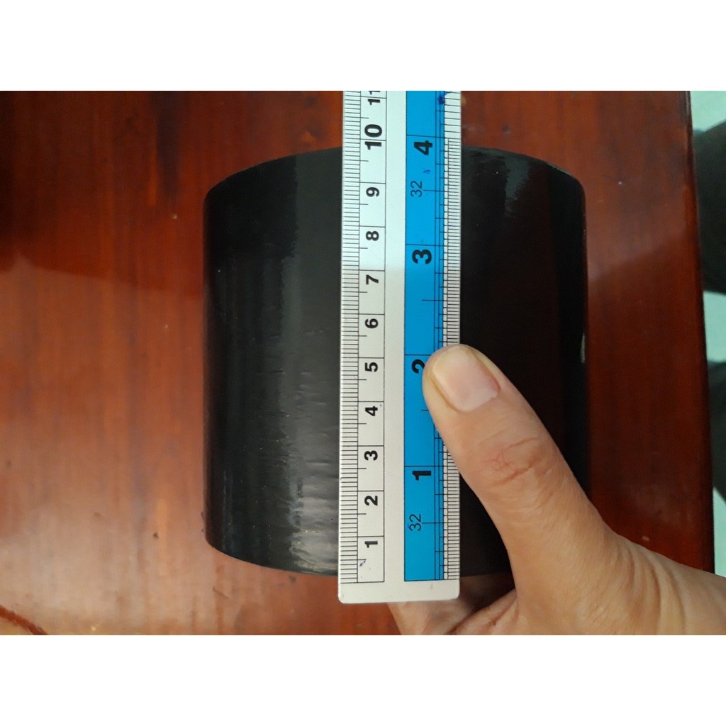 Cuộn màng PE đen khổ 10cm 580 gram-màng nylon- màng co quấn hàng