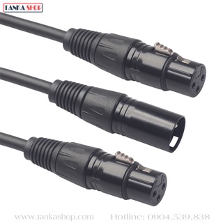 Cáp chia jack canon XLR 1 ra 2
