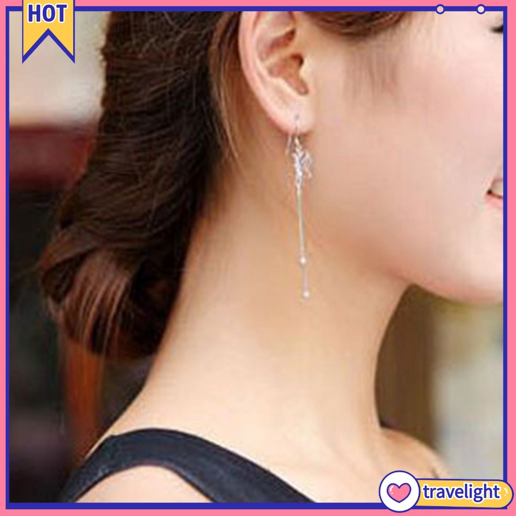 Hoa tai dáng dài hình bướm thanh lịch cho nữ