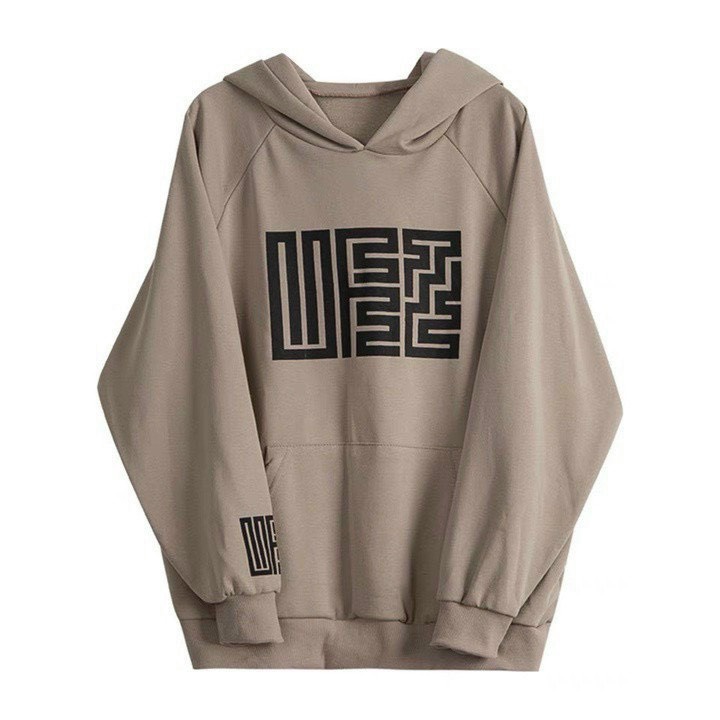 Áo Hoodie Nam Nữ from Rộng In Logo Độc Đáo Chất Vải Ni Pe Mềm Mịn Phong Cách Sành Điệu Cá Tính