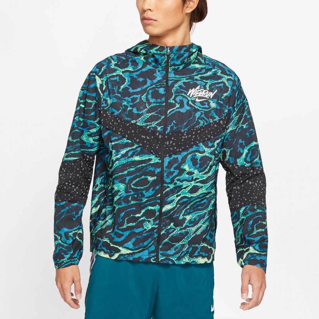 ÁO KHOÁC NIKE MEN'S WINDRUNNER WILD RUN CAMO JACKET - GREEN