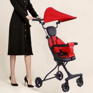 XE ĐẨY GẤP GỌN 2 CHIỀU CÓ MÁI CHE CHO BÉ