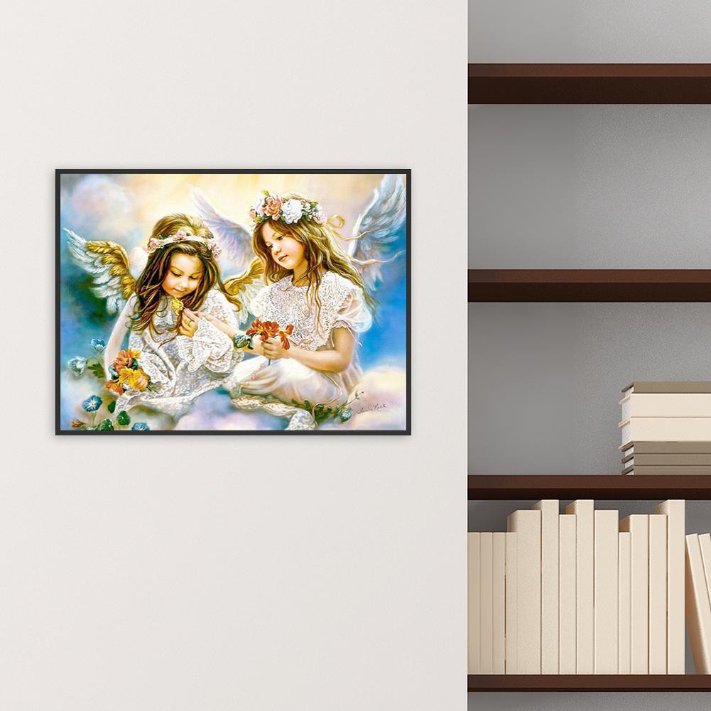 Bộ Tranh Đính Trang Trí Hình Thiên Thần 5d Diy