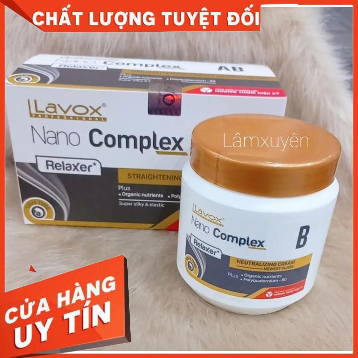 THUỐC DUỖI TÓC LAVOX NANO CHO TÓC YẾU 150 ML×2