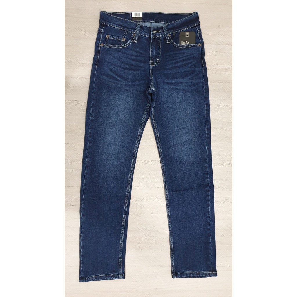 Quần bò nam co giãn màu xanh đậm slimfit hàng VNXK cao cấp