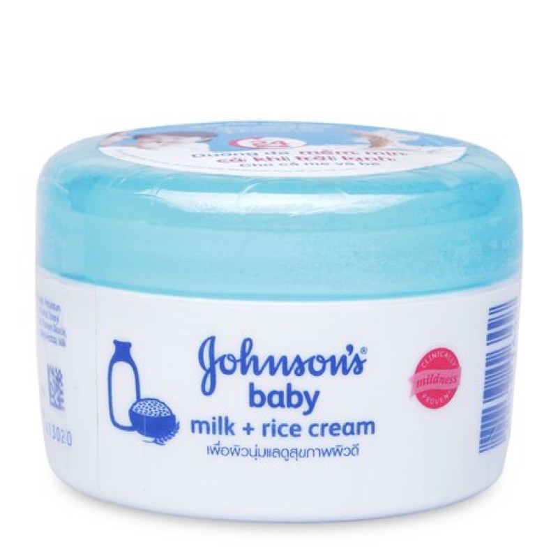 Kem dưỡng da chứa sữa & gạo Johnson Baby