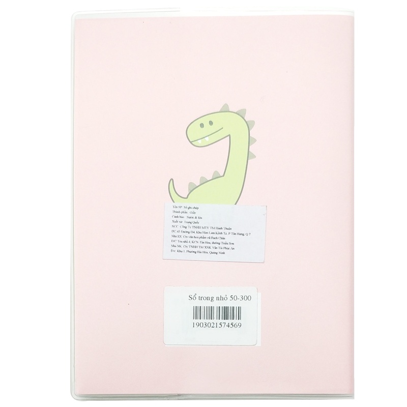 Sổ Kẻ Ngang Bìa Trong Nhỏ Little Dinosaur In Love 50-300 - Màu Hồng